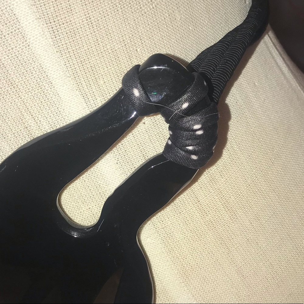 One of a kind, by Vigneri (82) Black Lucite Belt - Picture 4 of 8